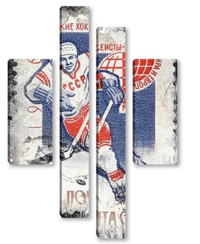 Модульная картина Советский хоккей