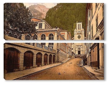 Бульвар-де-ла-Мадлен с церковью Мадлен слева, Париж.1890-1905 гг