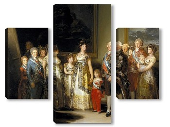 Модульная картина Семейный портрет короля Карла IV (280 х 336)