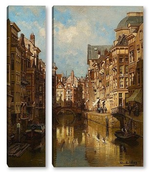  Вид на канал Амстердам