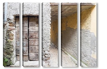 Модульная картина Старая дверь