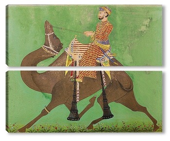 Модульная картина Химмат Рамджи Кунвар едет на верблюде