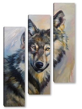 Модульная картина Волк, серый волк