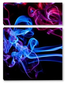 Модульная картина Цветной дым