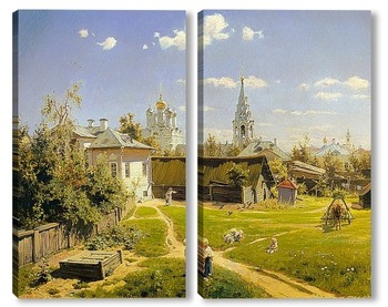 Модульная картина Московский дворик