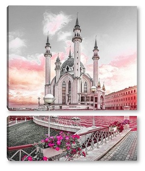 Модульная картина Цветы в Казанском Кремле