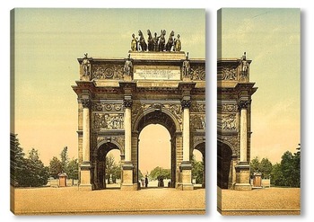 Модульная картина Триумфальная арка, Париж, Франция.1890-1900 гг