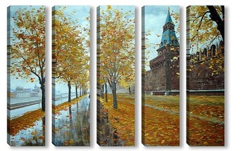 Модульная картина Москва. Осень