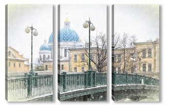  Зима в Павловсе. Пиль-башня и Пильбашенный мост.