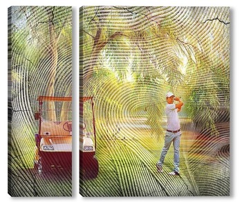 Модульная картина игра в гольф