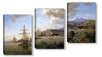 Модульная картина Экспедиция флота в Мексику и Мартинику в 1862