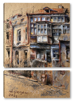 Модульная картина Старый Тбилиси