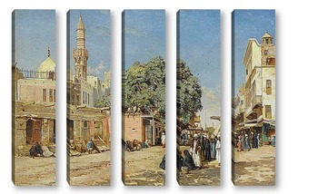 Модульная картина Рынок в Каире