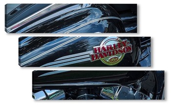Модульная картина Harley davidson USA