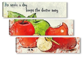 Модульная картина A apple a day
